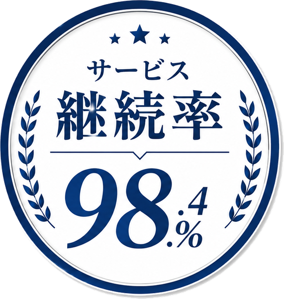 サービス継続率 98.4%